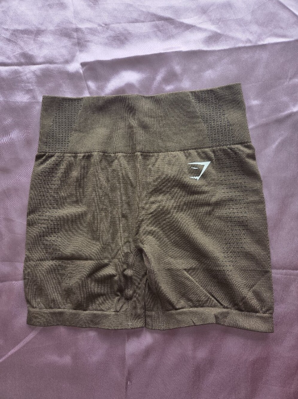 Gymshark Women’s Seamless Vital Soft Bike Shorts in Espresso Marl Size S